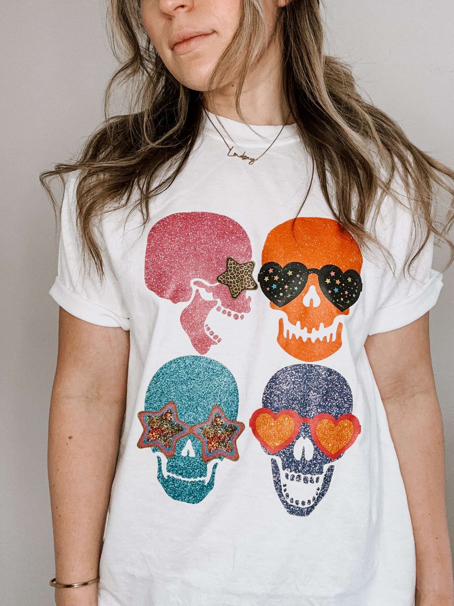 Faux Glitter Skellies