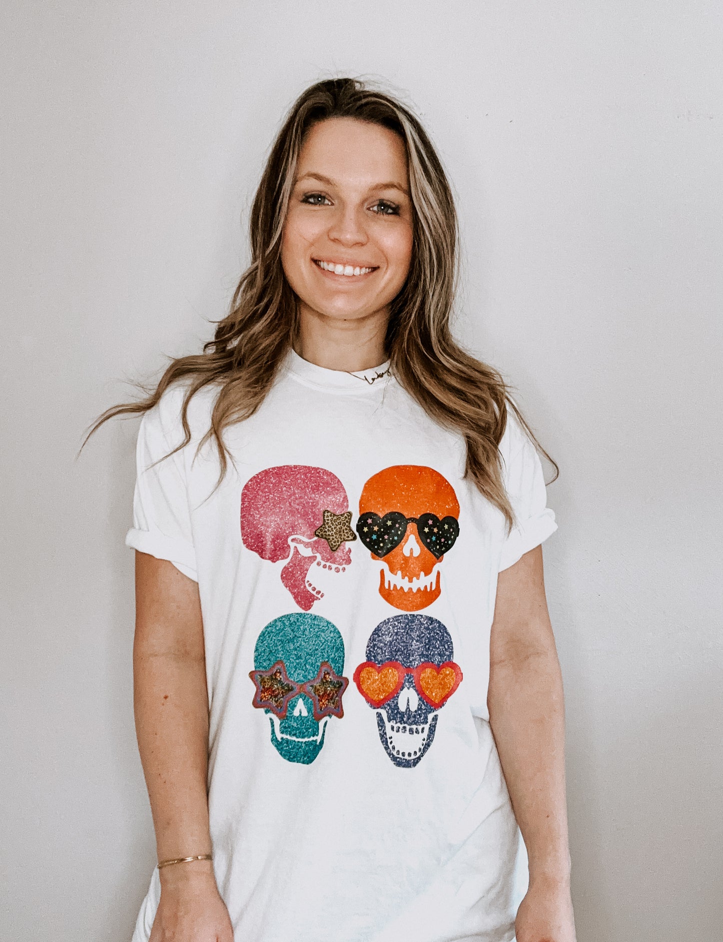 Faux Glitter Skellies