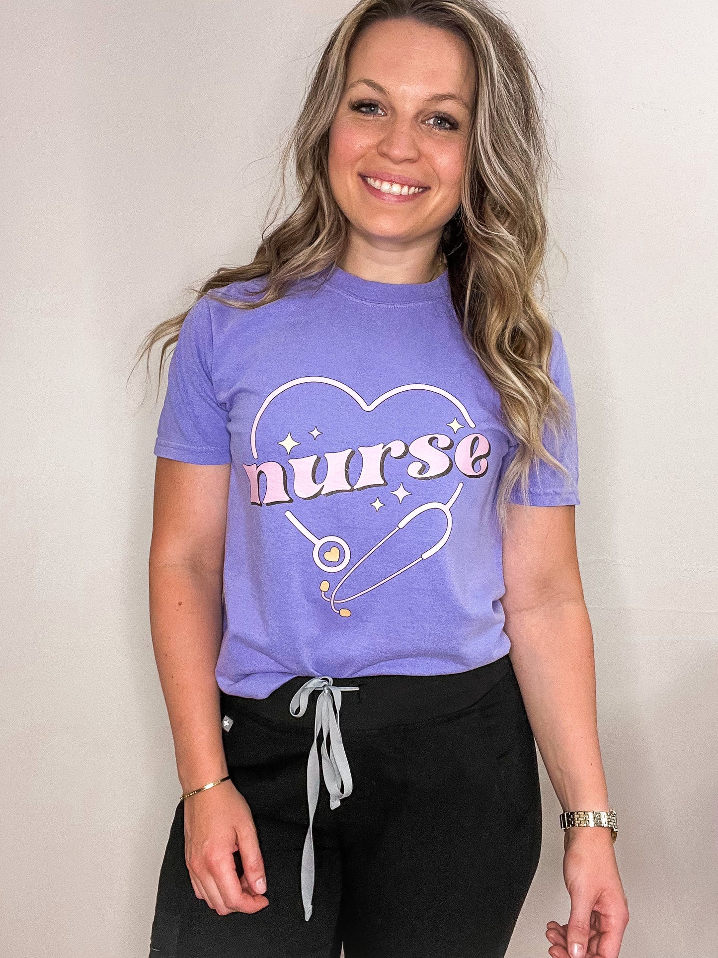 Nurse purple t-shirt